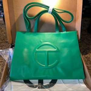 Telfar Medium Greenscreen Shopping Bag